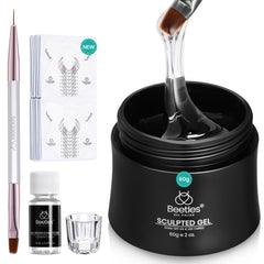 Beetles Gel de construction dans pot de 60 g pour extensions d'ongles durables.