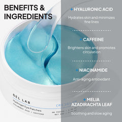 Gel Lab REGLOW patches yeux – hydratation ciblée sous les yeux.