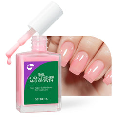 Gelike EC, flacon 6-en-1, soin complet pour ongles fins et fragiles.