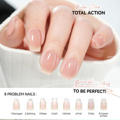 Ongles renforcés et surface lisse avec Nude Rosé.
