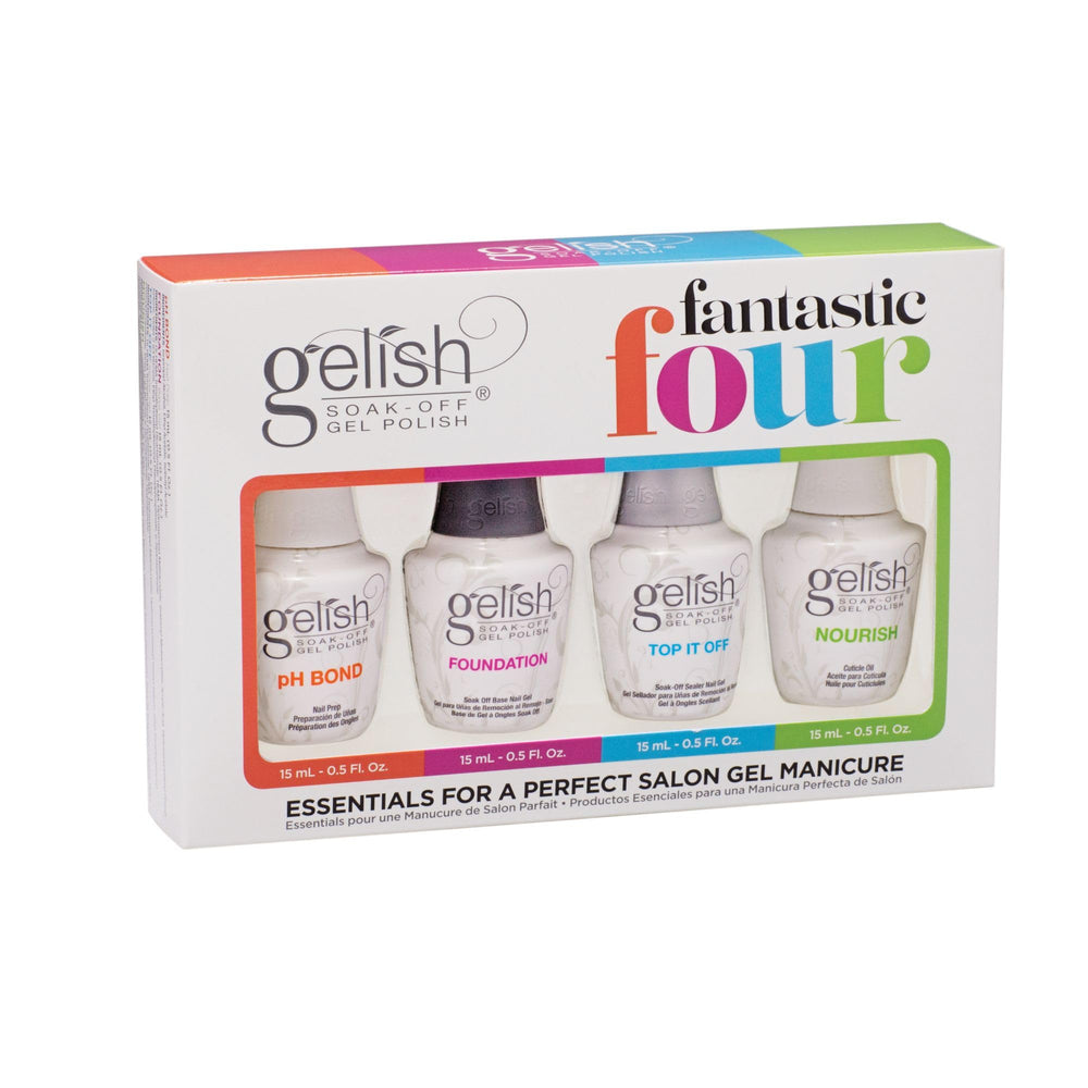 Gelish Fantastic Four Kit – le gel de base pour adhérence durable et finition lisse.