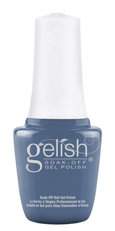 Gelish Mini Test The Waters slate blue polish bottle for salon-quality spring nails