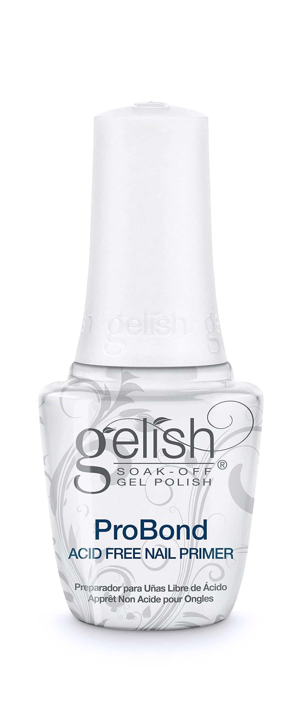 Gelish ProBond Primer, flacon sans acide, préparation idéale pour adhérence durable.
