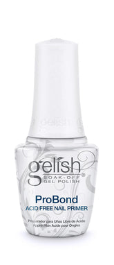 Gelish ProBond Primer, flacon sans acide, préparation idéale pour adhérence durable.