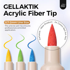 GELLAKTIK stylo-points pour ongles: motifs précis et rapides à réaliser.