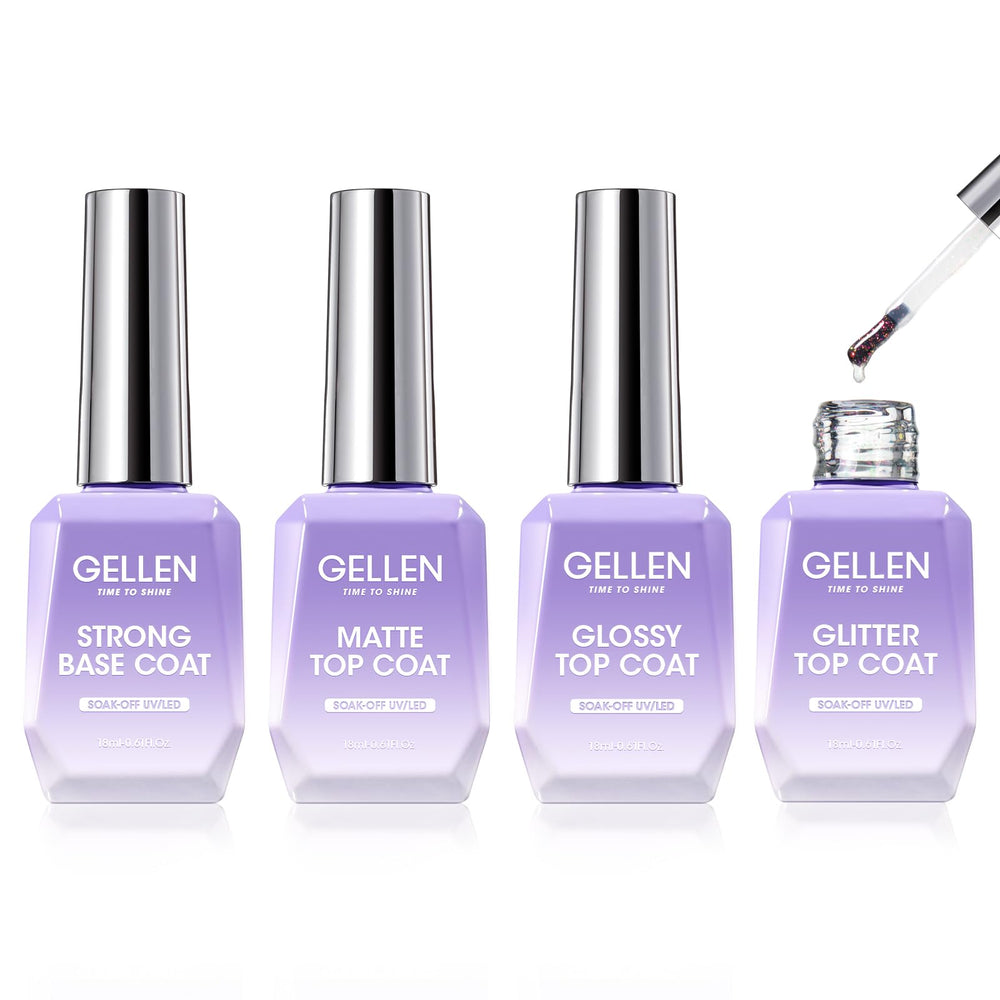 GELLEN Base Coat Bouteille 18ml pour une adhérence solide et durable.