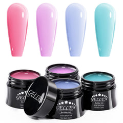 GELLEN kit gel builder rose dans une boîte cadeau, idéal pour débuter la manucure à domicile