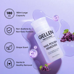 Formule vitamine E de Gellen pour nourrir et hydrater les ongles pendant le démaquillage.