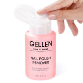 Dissolvant GELLEN Framboise sur pompe, utilisation rapide et pratique.