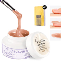 Gellen gel de construction pour extensions d’ongles, texture lisse et durcissement durable.