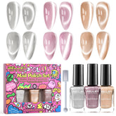 Kit GELLEN vernis cat-eye sec offre un effet 3D sans lampe.