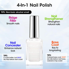 GELLEN 4-en-1 lisse ridules et surface des ongles pour un fini net.