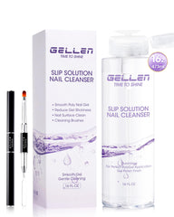GELLEN solution-glisse-polygel en bouteille pompe 473ml, pratique pour lisser les extensions polygel.