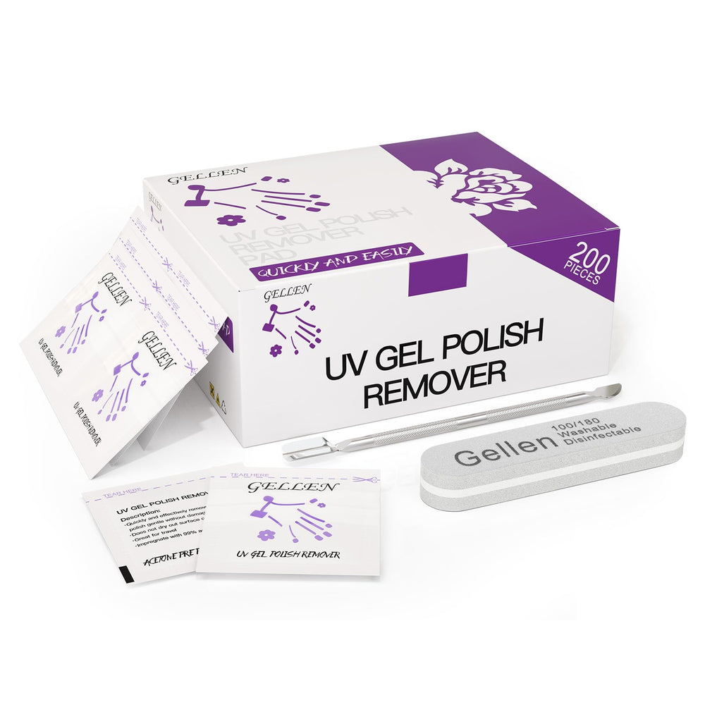 GELLEN tampons dissolvants acétone 200: nettoyage rapide du vernis