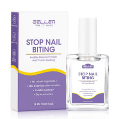 GELLEN vernis anti-morsure sur ongles en flacon, réduction du rongement possible.