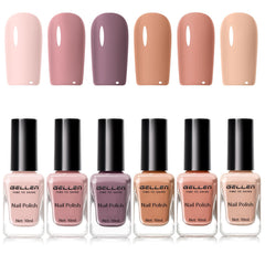 Vernis GELLEN neutre beige chaud, base élégante pour tous types d'ongles