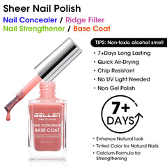 GELLEN Vernis rose-poussiereux-bouteille montre la teinte neutre idéale pour ongles soignés.