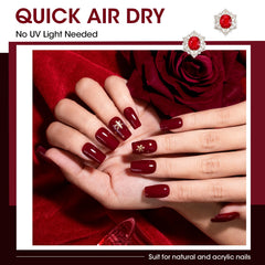 Vernis GELLEN rouge sang pour looks automne-hiver polyvalents