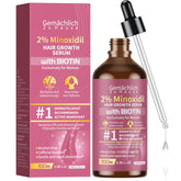 Gemächlich Zu Hause – sérum Minoxidil 100 ml en flacon, application précise.