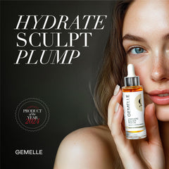 GEMELLE Huile Gua Sha – glisse luxueuse pour contour tonifié.