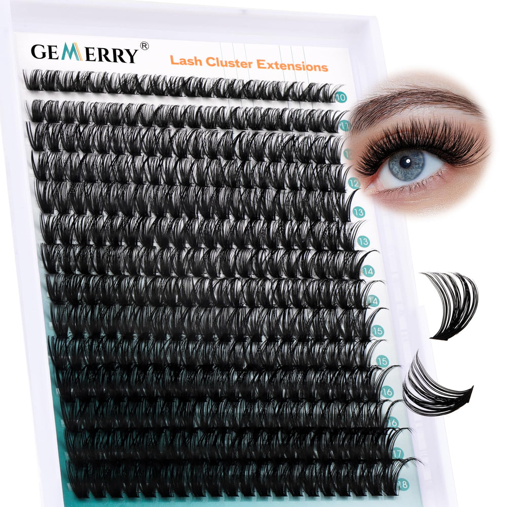 GEMERRY cils clusters étui 280 pièces, variés, pour créations personnalisées.