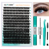 GEMERRY kit extensions cils clusters: rendu volumineux à domicile