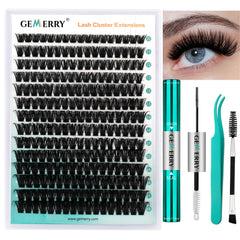 GEMERRY kit extensions cils clusters: rendu volumineux à domicile