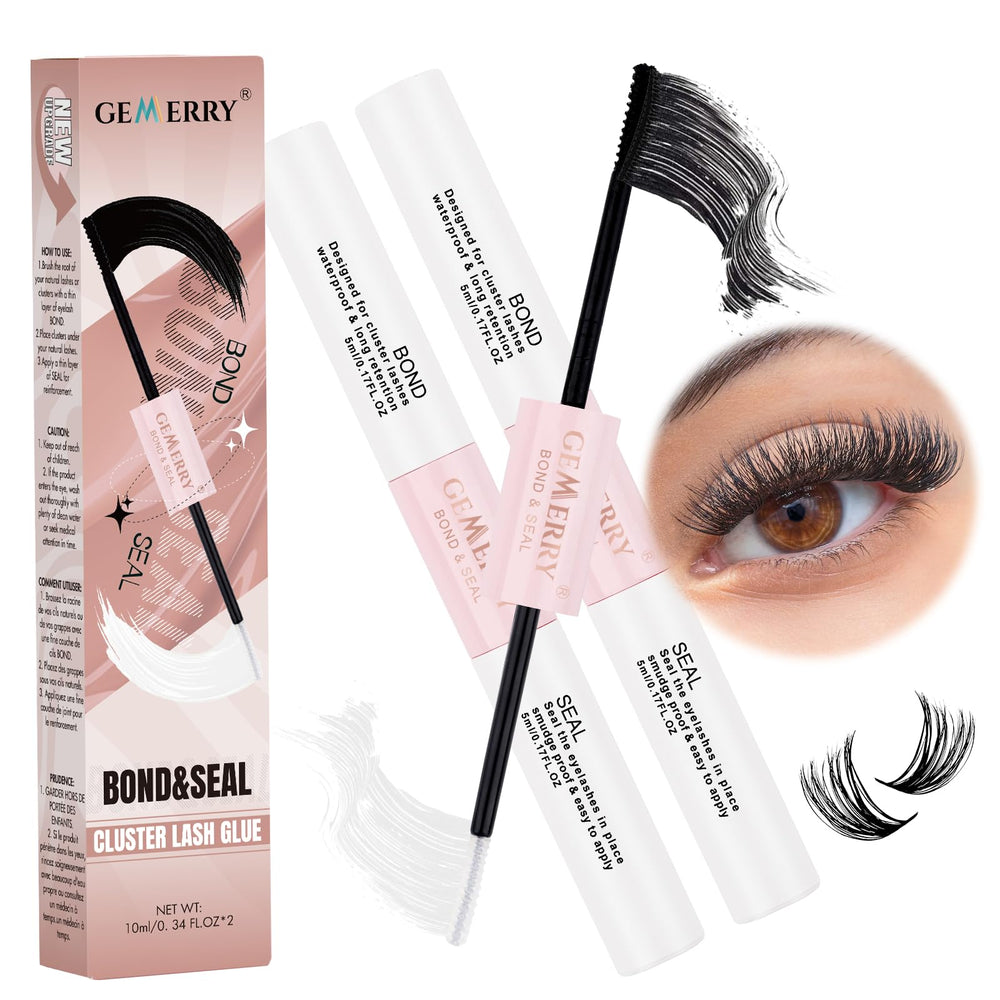 GEMERRY Lash Bond et Seal avec brosse spirale pour une application précise et nette.
