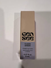 Gen See Clean Sheen Lychee — Application polyvalente pour un teint rosé et lèvres lumineuses.