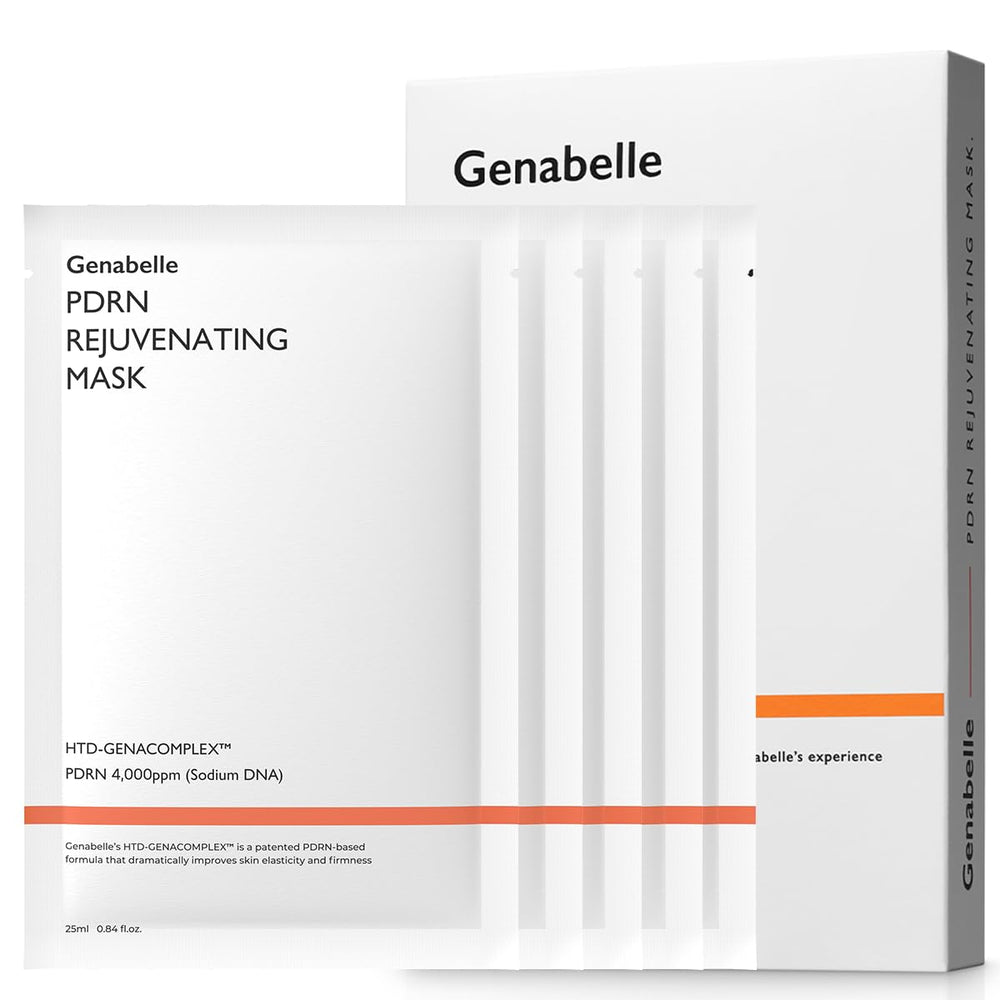 Genabelle PDRN rejuvenating mask sheet delivers intense hydration for a refreshed complexion.
