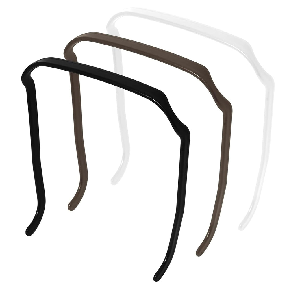 Generic bandeau carre invisible noir, maintien sûr pour cheveux bouclés et épais.