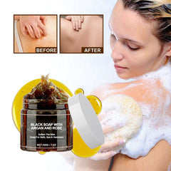 Generic beldi-hammam savon-noir, rituel spa à la maison.
