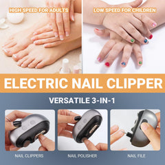 Generic coupe-ongles électrique silencieux, idéal pour bébés et personnes sensibles.