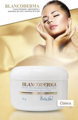Crème Blancoderma pour les taches noires, teint plus uniforme.