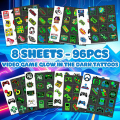 Tatouages lumineux Generic, application sur peau pour un look festif rapide.