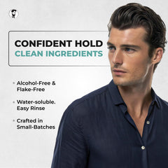 Ambiance de brillance élevée avec le gel Gentlemen Republic pour cheveux soignés.