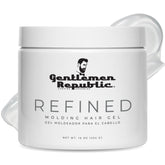 Gel coiffant Raffiné Gentlemen Republic dans sa bouteille 16oz pour un look élégant.