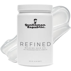 Gel Refine Gentlemen Republic: bouteille 32oz prêt pour coiffage net et durable