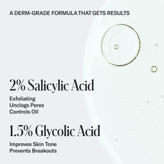 Geologie Acne Control Body Wash targets back and chest areas for a clearer look.