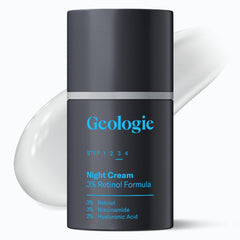 Geologie Crème Nuit Retinol flacon – lisser les ridules grâce à une texture légère.