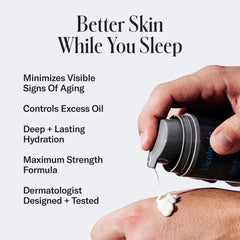 Geologie Crème Nuit Retinol texture riche – hydratation en profondeur et confort durable.