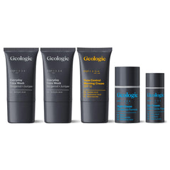 Geologie ensemble soin visage complet pour hommes et femmes, routine simple et efficace.
