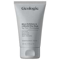 Geologie micro exfoliant et masque argile 3-en-1 – purifie les pores
