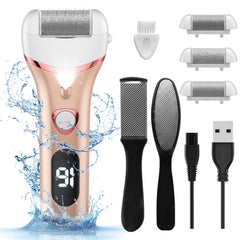 Geopu kit-pieds électrique ensemble, kit pédicure à domicile pour des pieds doux et soignés.