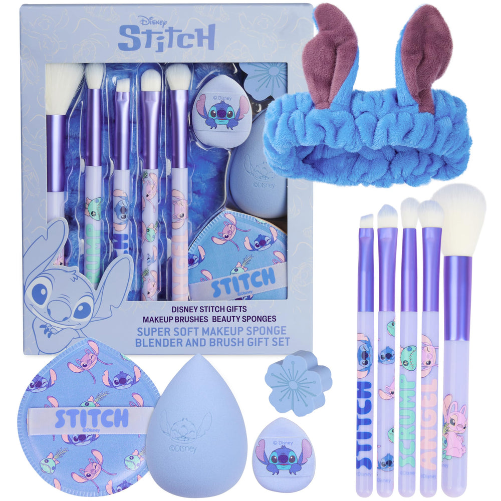 Get Trend Disney Stitch ensemble pinceaux et eponges pour maquillage quotidien