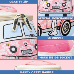Organiseur cosmétiques Snoopy Get Trend rose, léger et compact pour la cabine.