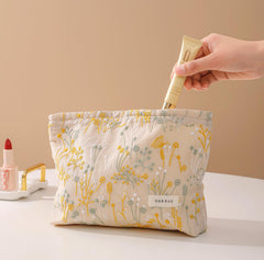 getgto pochette-maquillage florale petite: compagnon chic pour les essentiels beauté