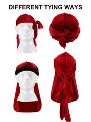 Geyoga: bonnet velours double-wrap, idéal pour les waves et le maintien.