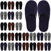 Geyoga chaussons invités 24 paires emballés individuellement, confort coton