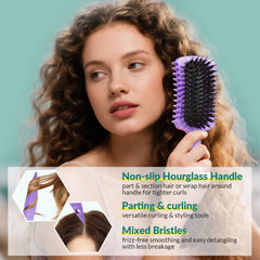 Brosse GFDCK adaptée à tous types de cheveux pour frisottis maîtrisés